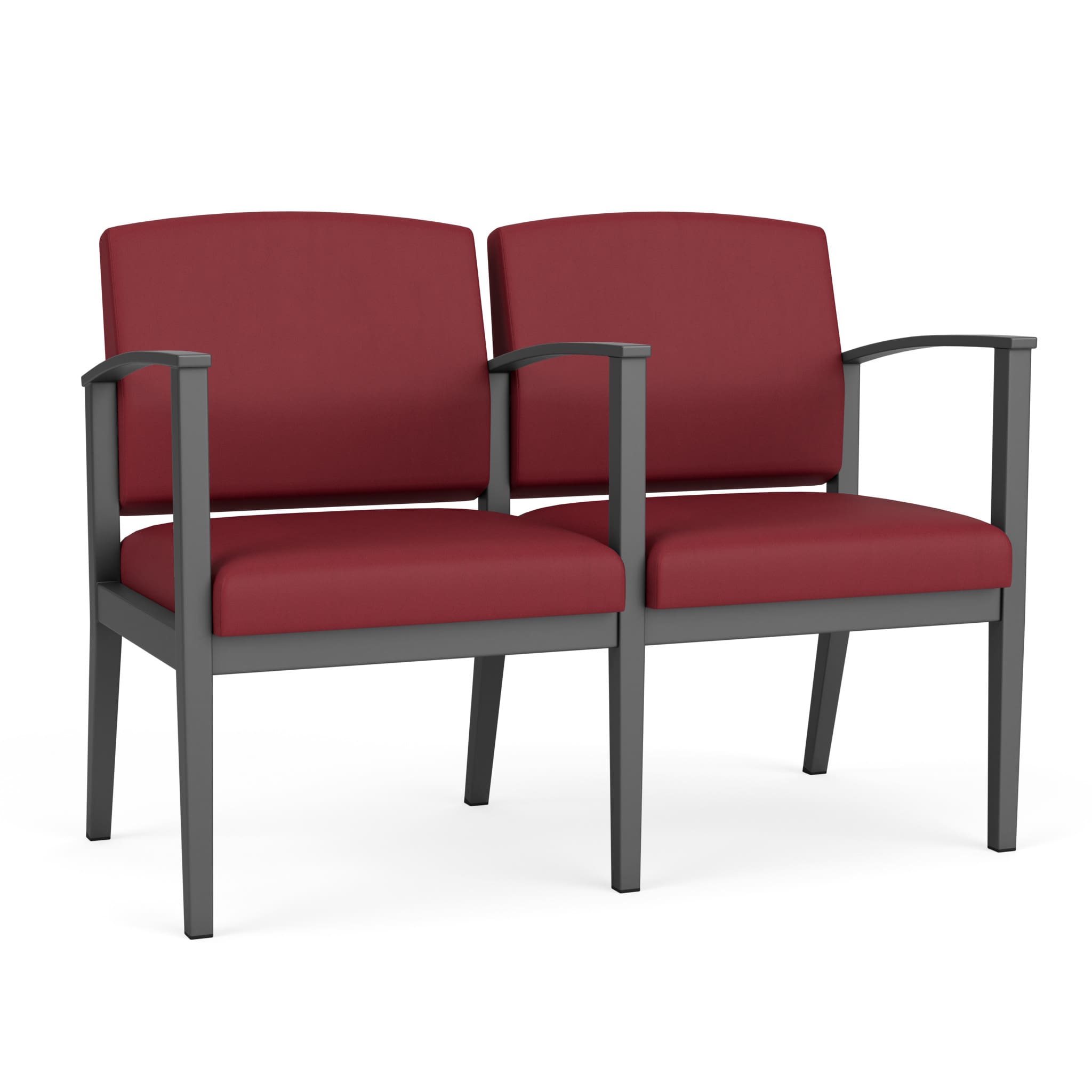 Amherst Steel 2 Seater with Center Arm - Image 1
