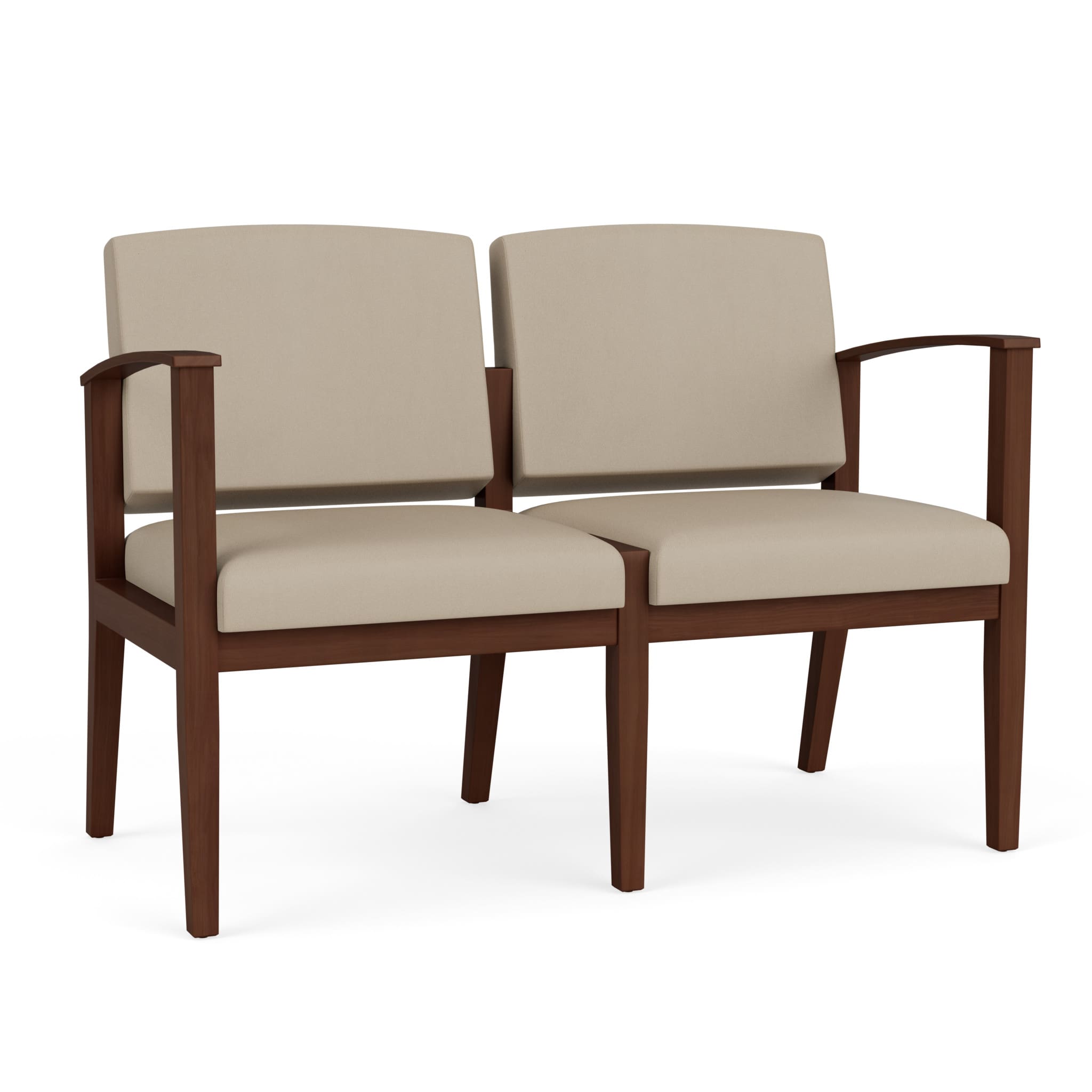 Amherst Wood 2 Seat Sofa - Image 1