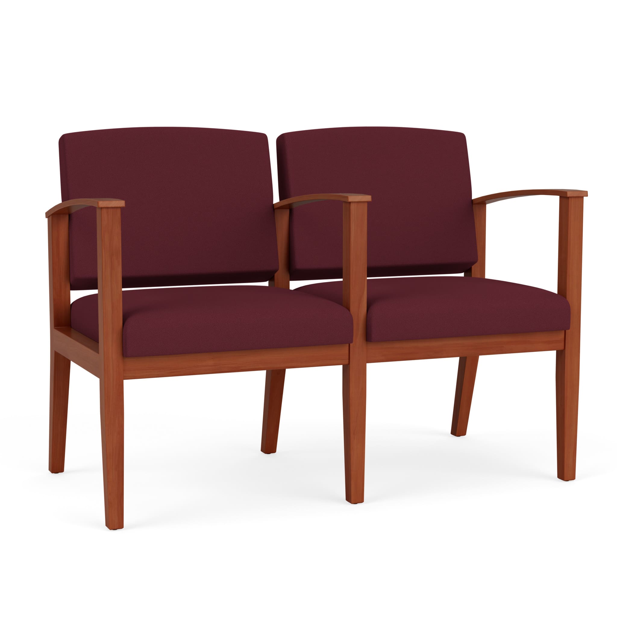 Amherst Wood 2 Seater with Center Arm - Image 1