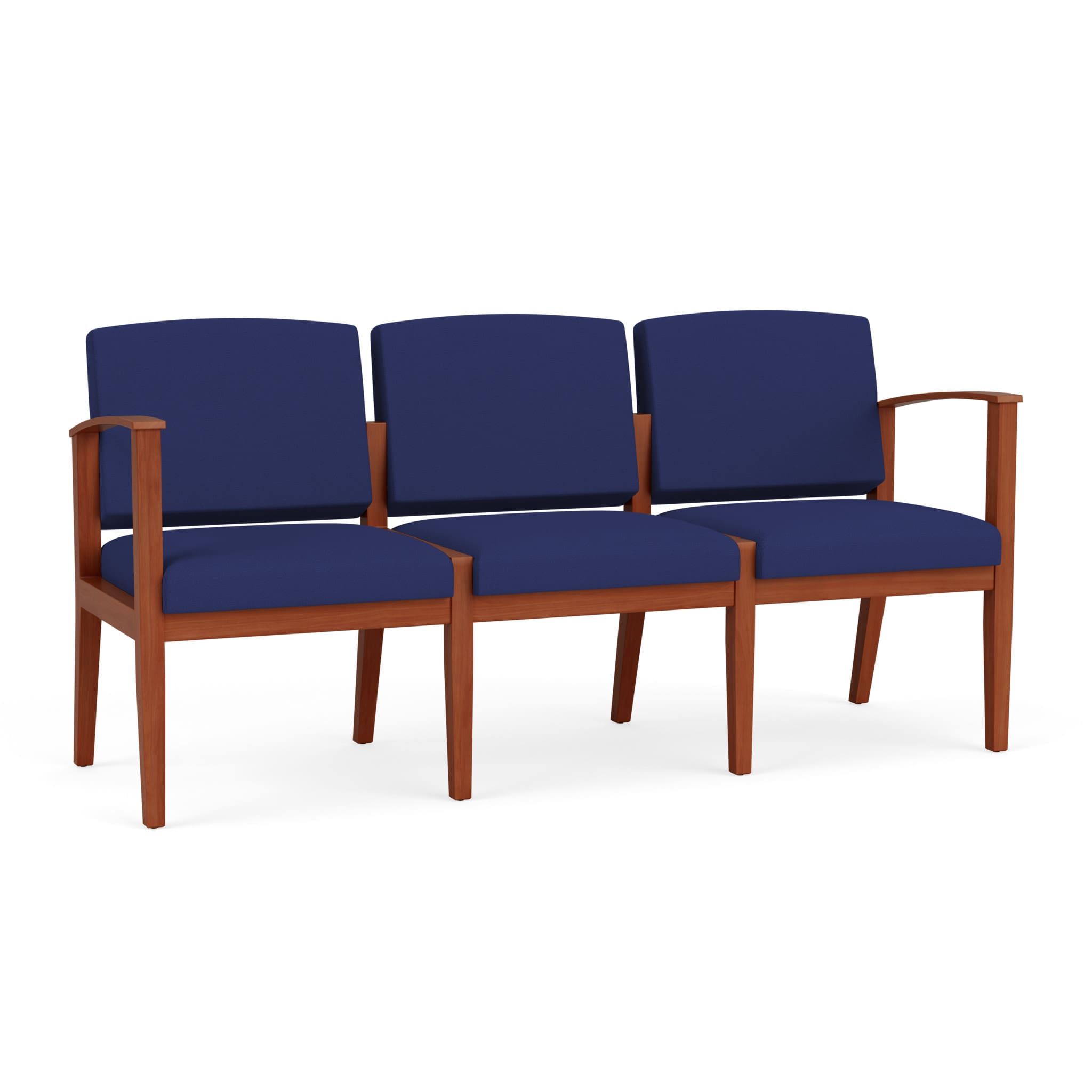 Amherst Wood 3 Seat Sofa - Image 1