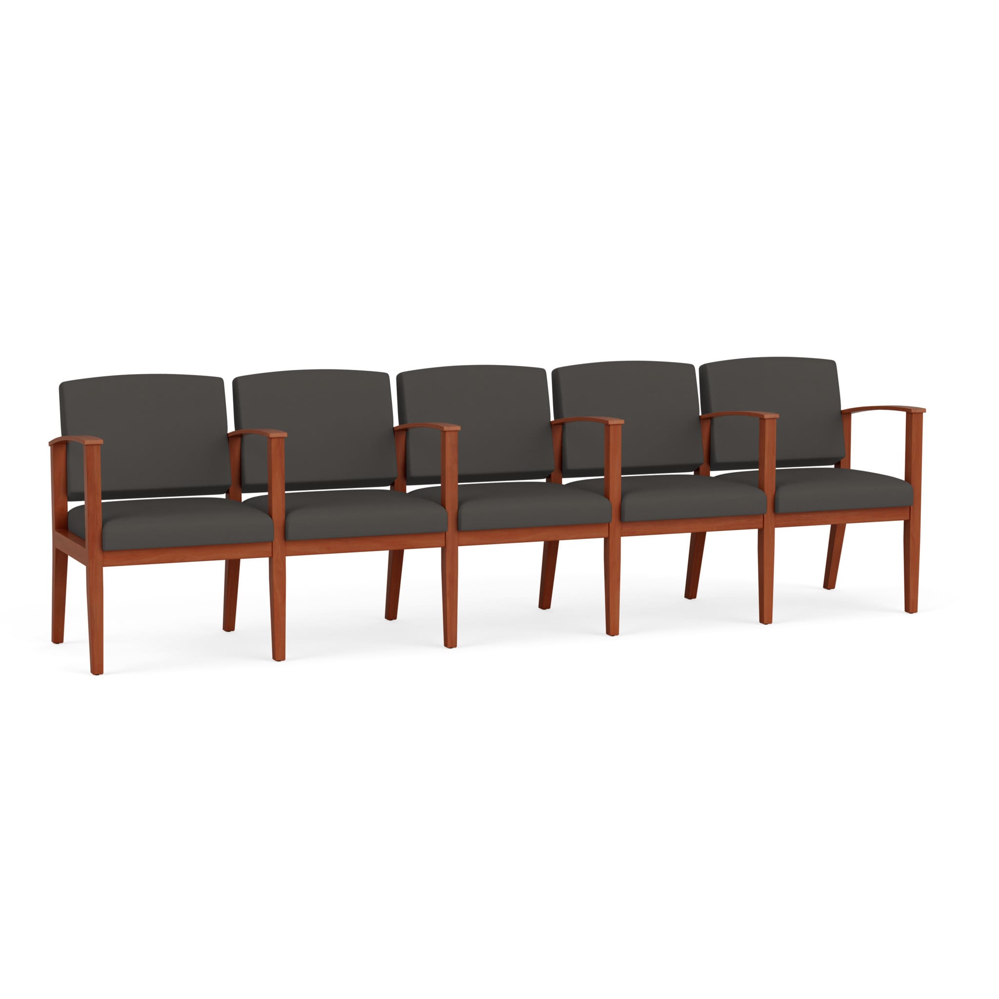 Amherst Wood 5 Seater with Center Arms - Image 1