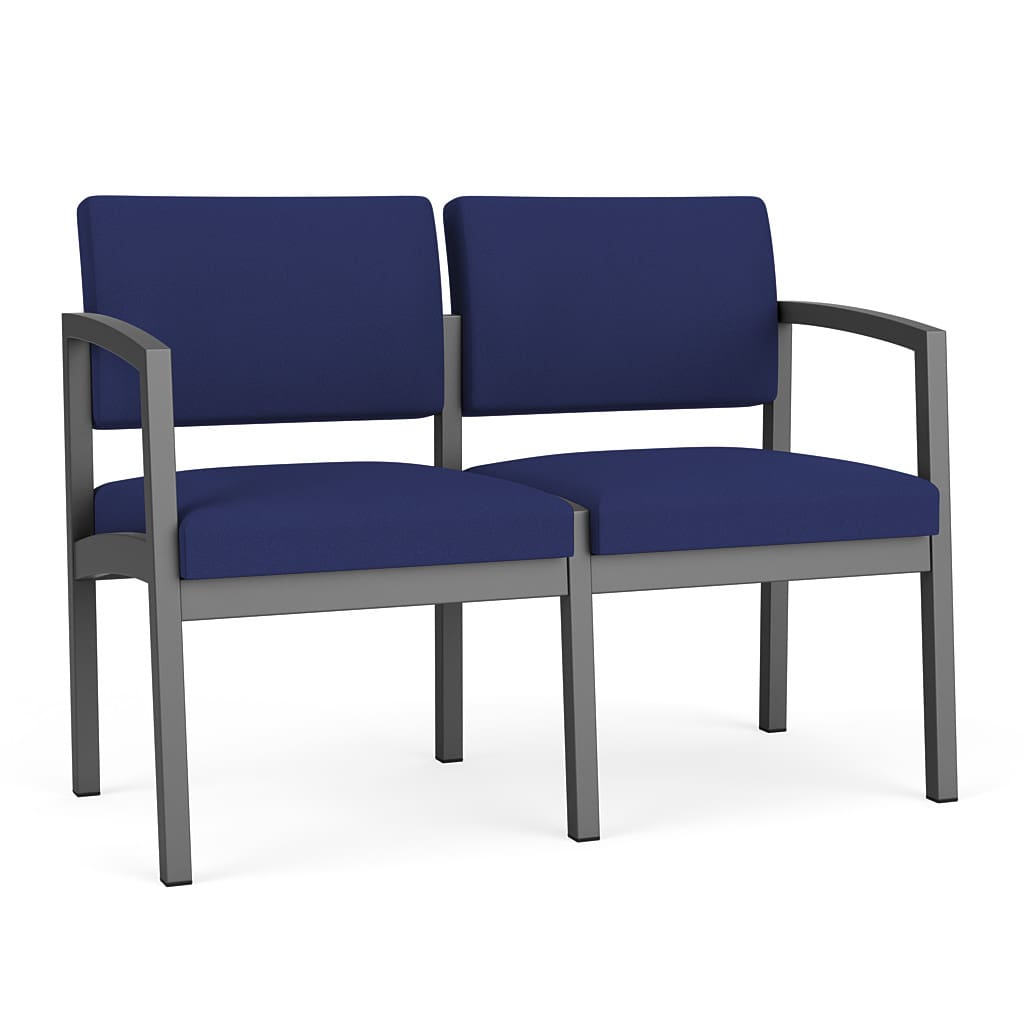 Lenox Steel 2 Seat Sofa - Image 1