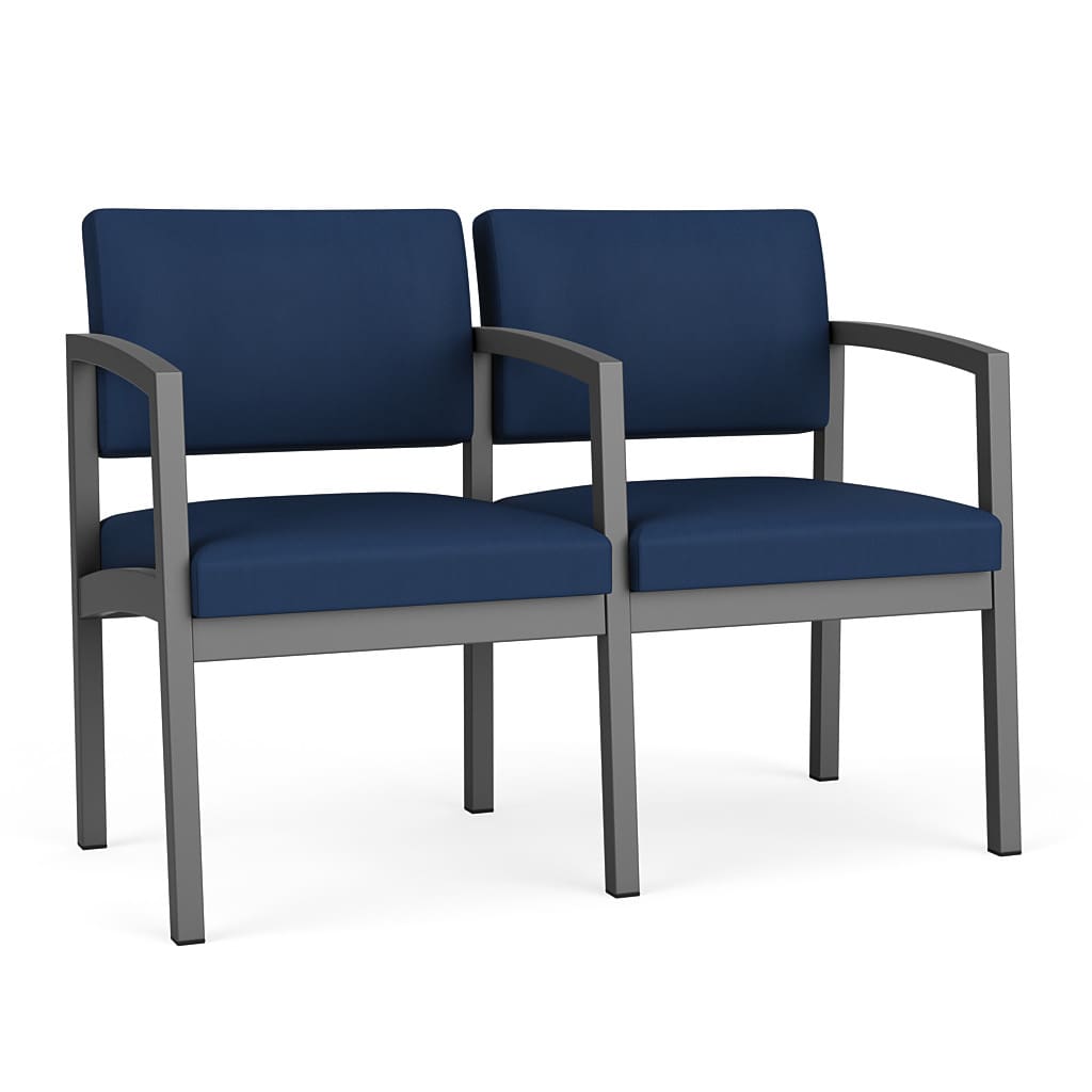Lenox Steel 2 Seater with Center Arm - Image 1
