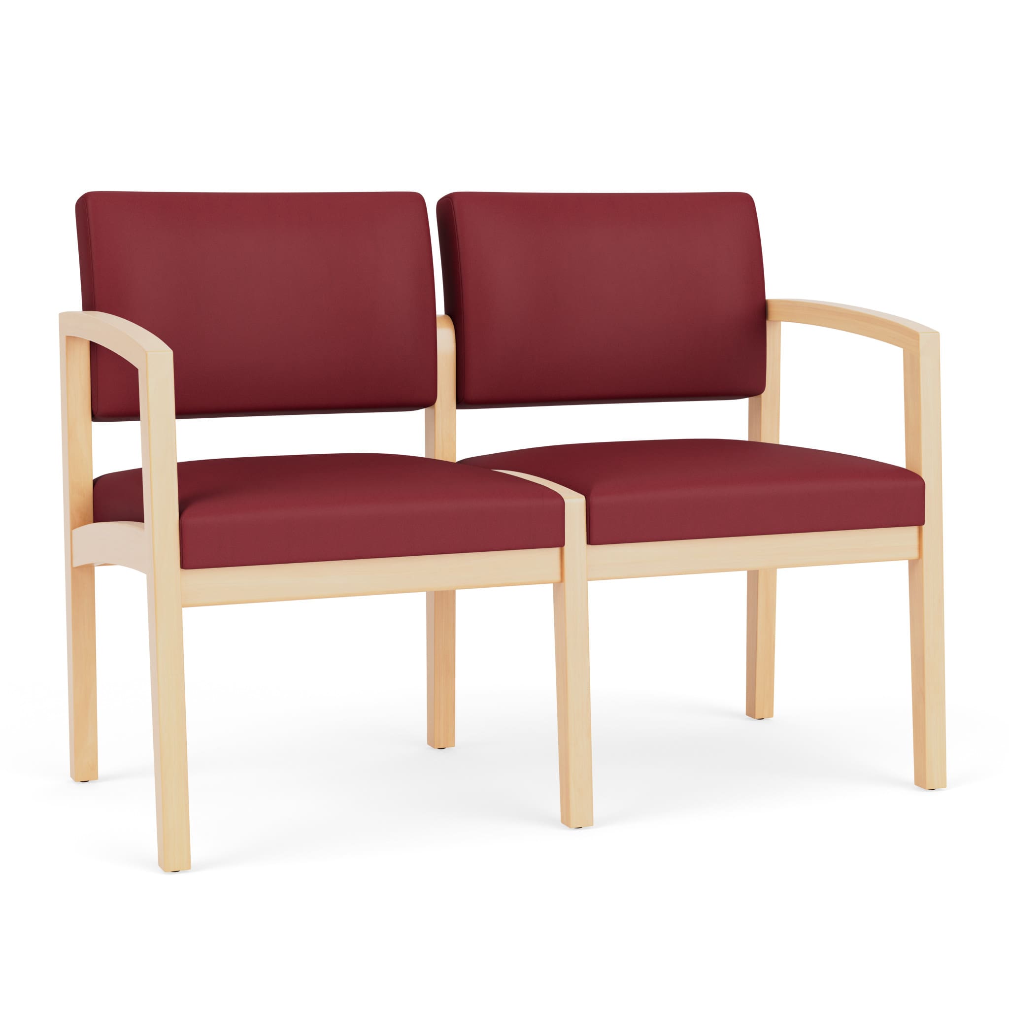 Lenox Wood 2 Seat Sofa - Image 1