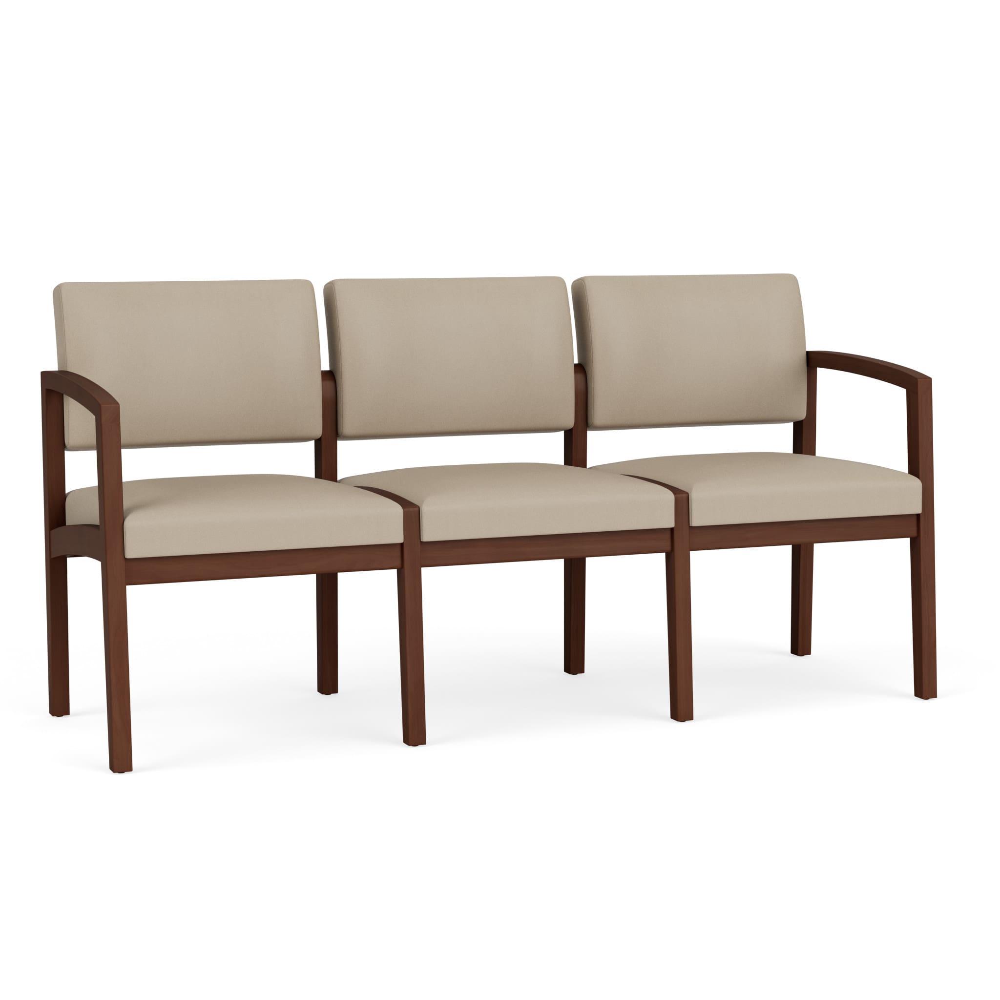 Lenox Wood 3 Seat Sofa - Image 1