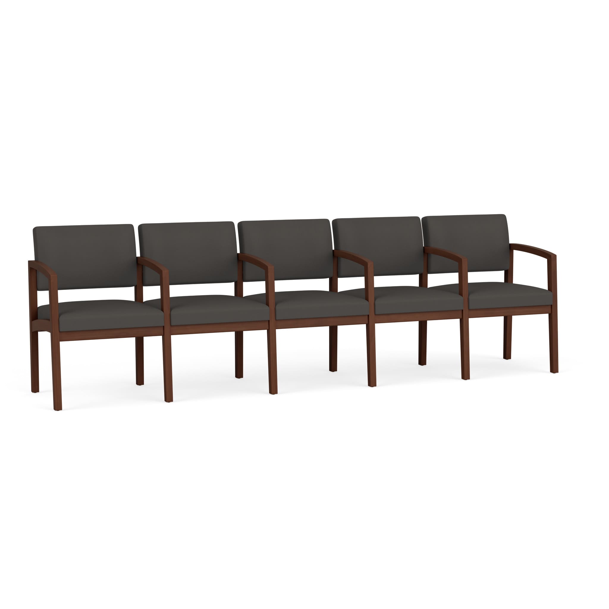 Lenox Wood 5 Seater with Center Arms - Image 1