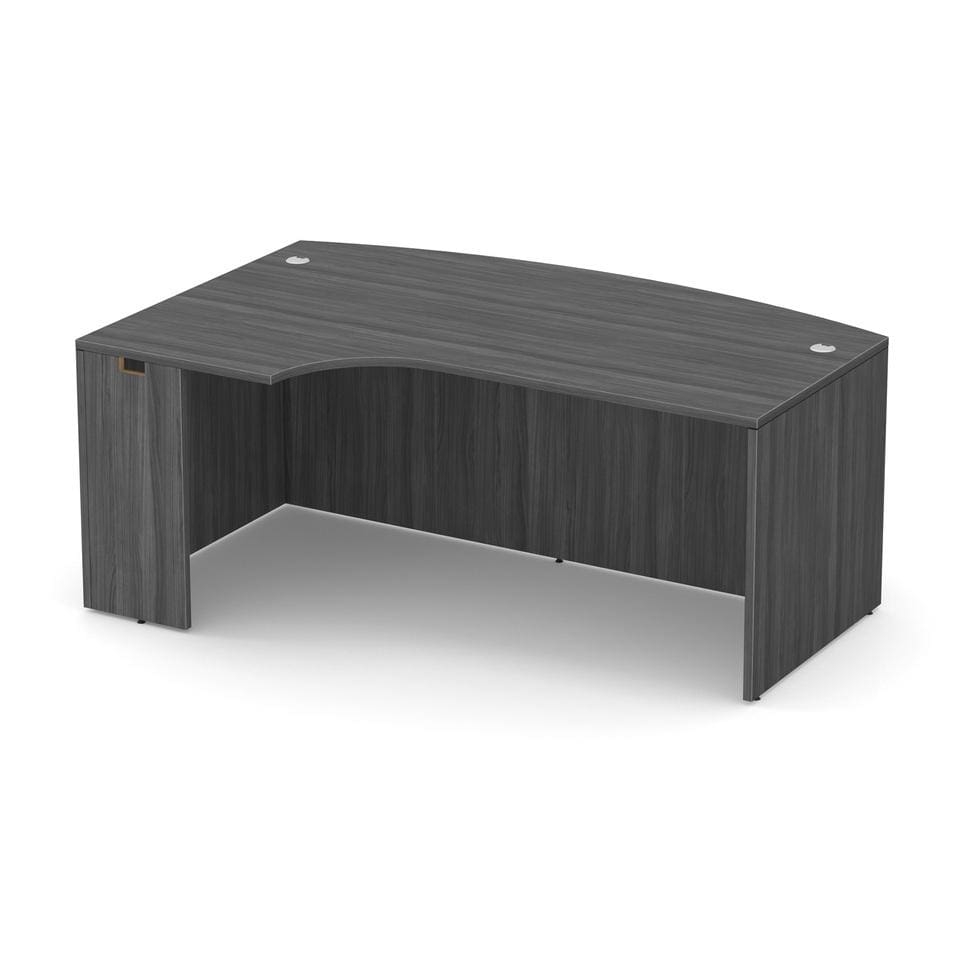 Bow Front Desk with Left Corner Extension - 71"W - Image 1