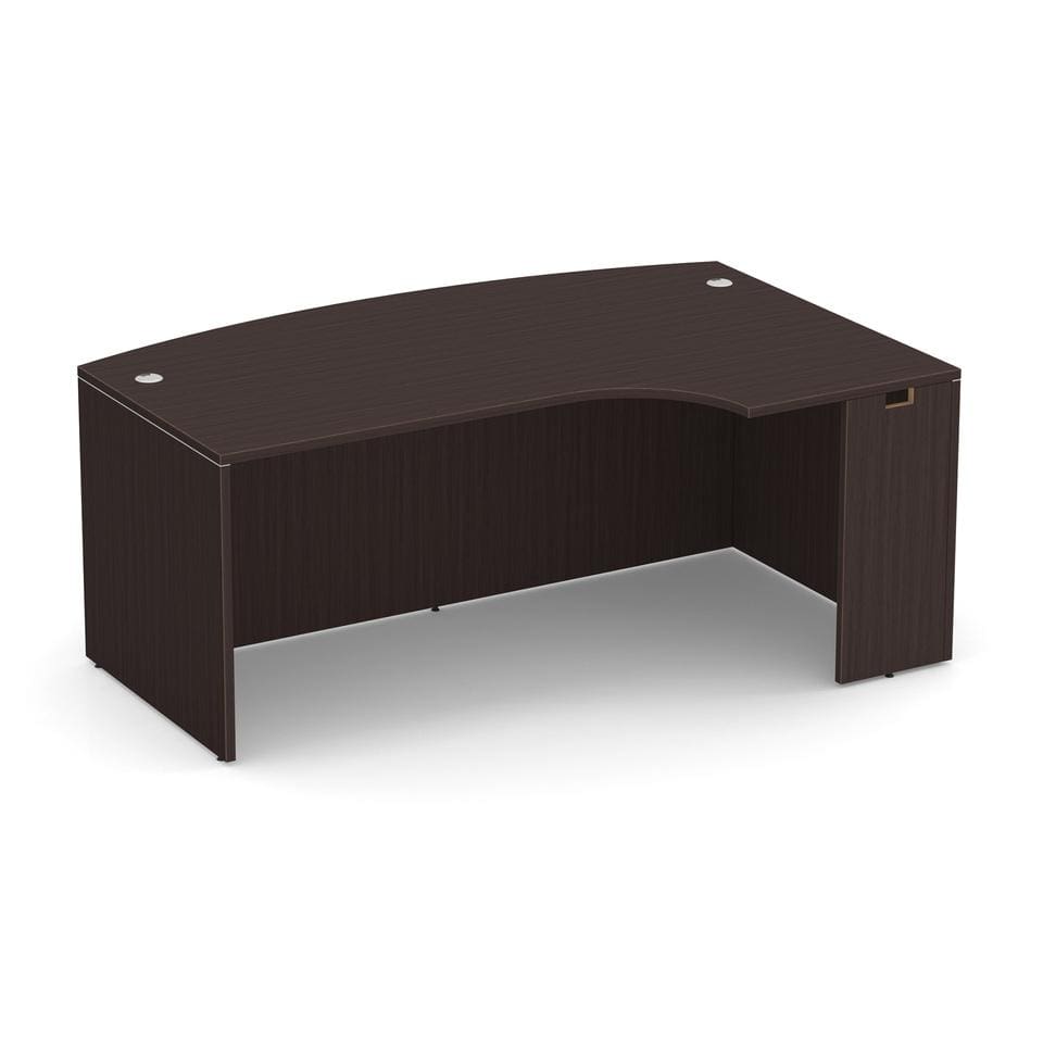 Bow Front Desk with Right Corner Extension - 71"W - Image 1