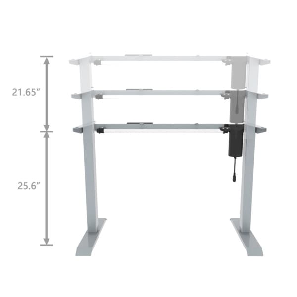 Height Adjustable Base - 2-Stage, Single Motor