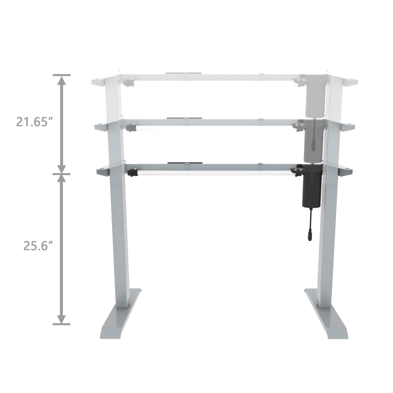 Height Adjustable Base - 2-Stage, Single Motor - Image 1