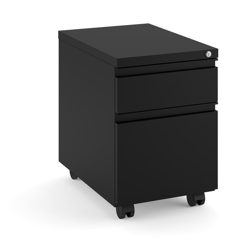 2 Drawer Mobile Metal File and Box Pedestal - Image 1
