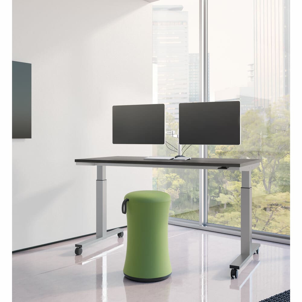 Pneumatic Height Adjustable Base with Casters - 60"W x 24"D - Image 3