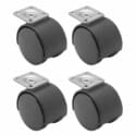 Metal Pedestals Optional Casters For Metal Pedestals - Thumbnail Image 2
