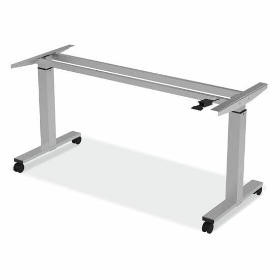 Pneumatic Height Adjustable Base with Casters - 60"W x 24"D - Image 1