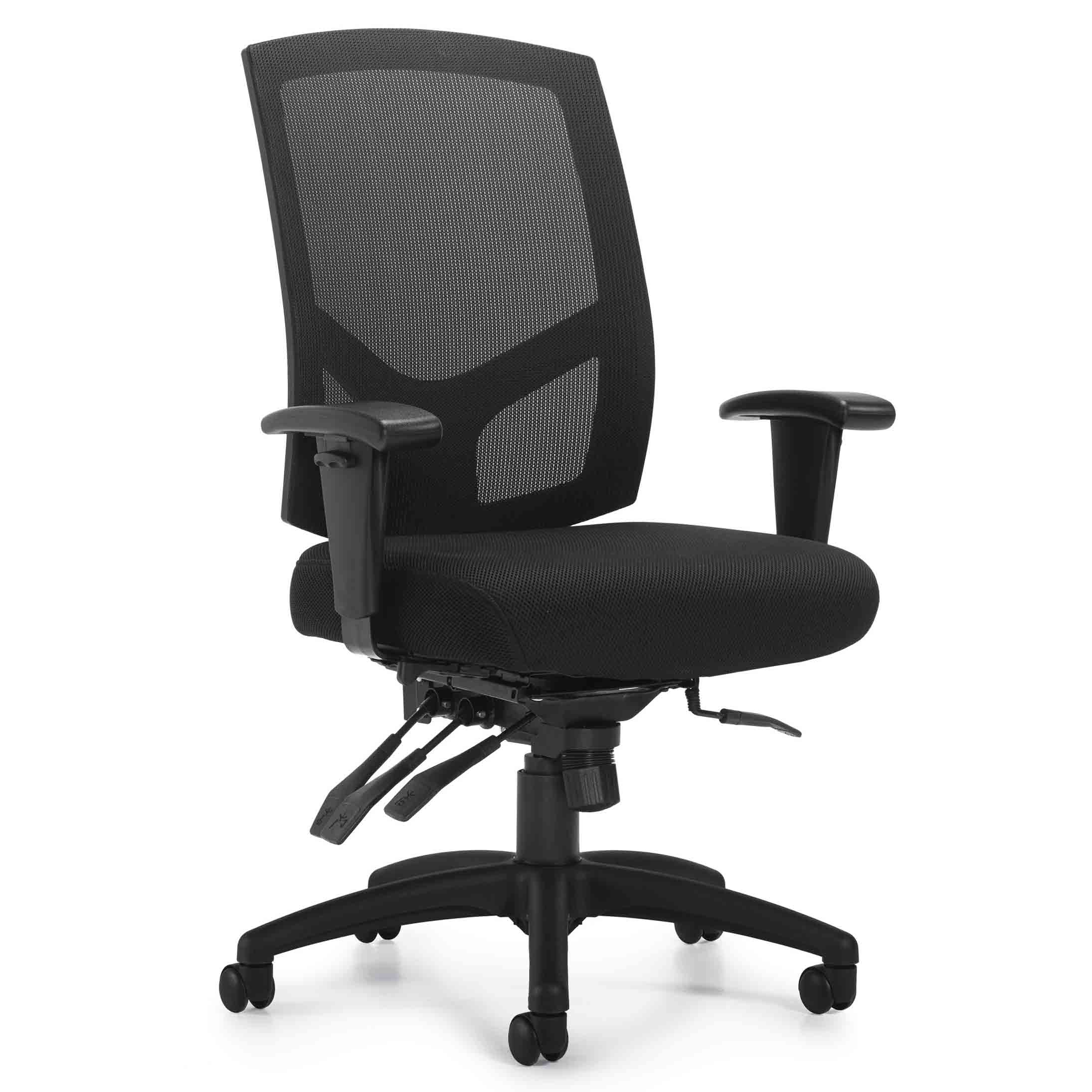 Mesh Back Multi-Function Chair with Arms - Image 1