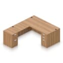 71" x 36" Desk Shell with Box/Box/File Pedestal and 48" x 24" Return with File/File Pedestal - Thumbnail Image 4