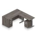 66" x 30" Desk Shell with Box/Box/File and Height Adjustable 48" x 24" Return with Mobile Box/File Pedestal - Thumbnail Image 8