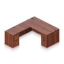 60" x 30" Desk Shell with Box/Box/File Pedestal and 48" x 24" Return with File/File Pedestal - Thumbnail Image 6