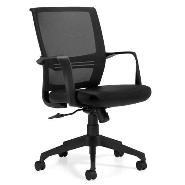 Low Back Mesh Back Tilter w/ Luxhide Seat