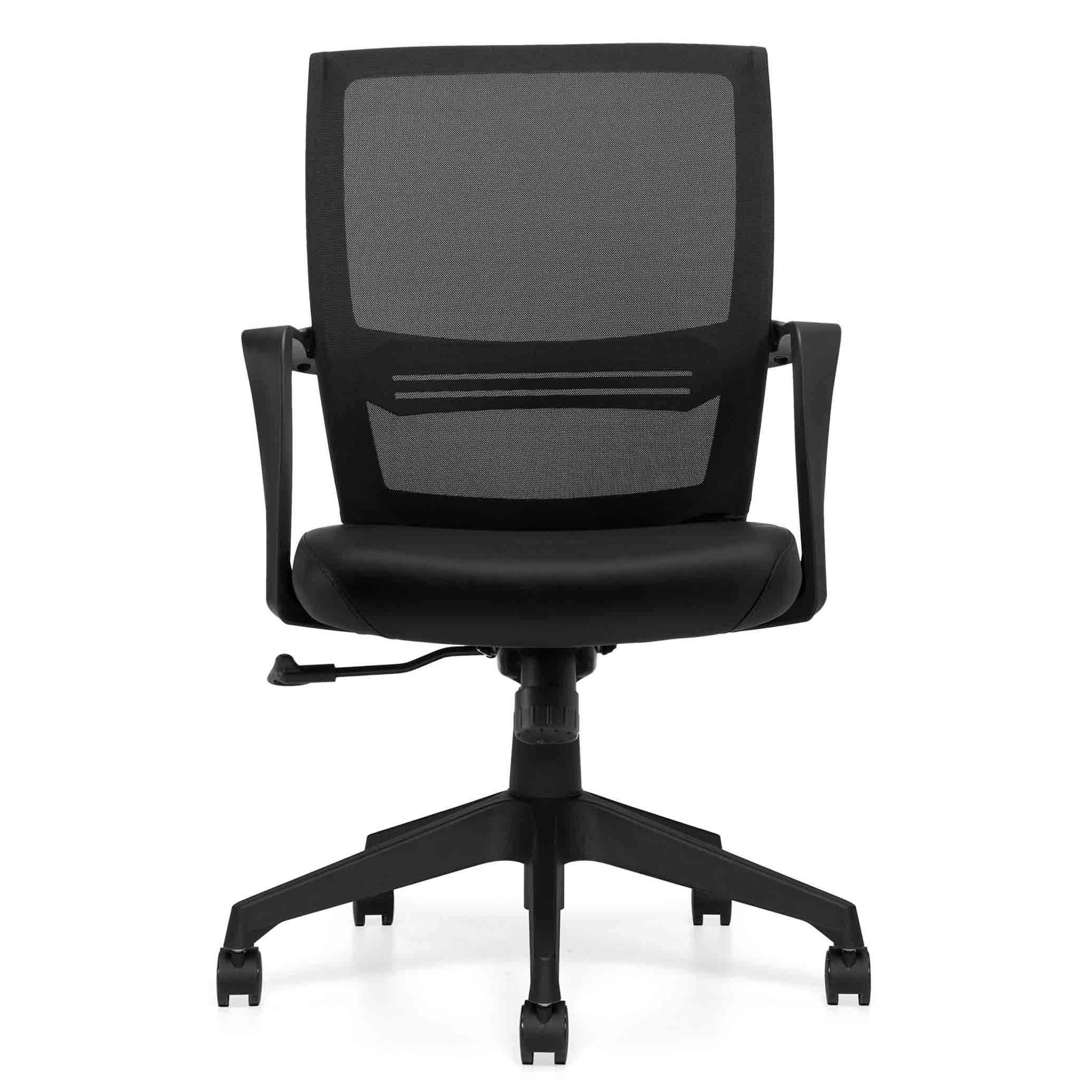 Low Back Mesh Back Tilter w/ Luxhide Seat - Image 2
