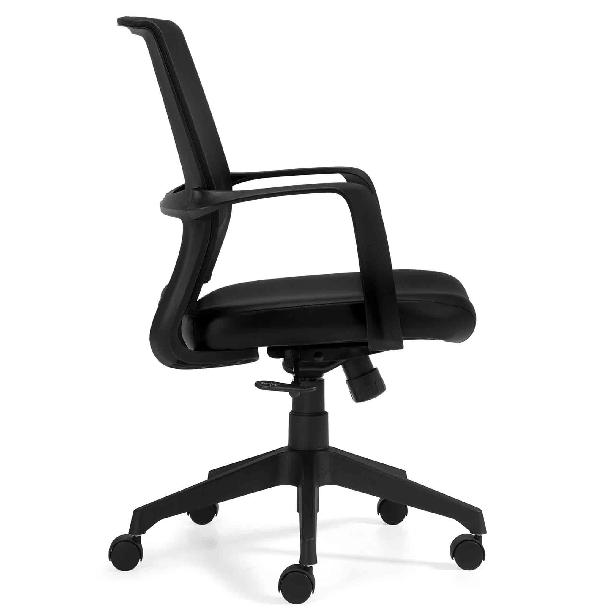 Low Back Mesh Back Tilter w/ Luxhide Seat - Image 3