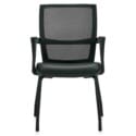 Low Back Mesh Armchair w/ Luxhide Seat - Thumbnail Image 2