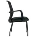 Low Back Mesh Armchair w/ Luxhide Seat - Thumbnail Image 3