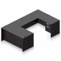 66" x 30" Desk Shell with a Hanging Box/File Pedestal, 42" x 24" Bridge, and a 66" x 24" Credenza Shell with a Hanging/Box File Pedestal - Thumbnail Image 7