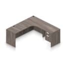 71" W Desk with Curved Extension with 36" x 24" Return and Hanging Pedestal - Thumbnail Image 10