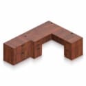 71" x 36" Desk Shell, Box/Box/File Pedestal, Reversible 48" x 24" Return, File/File Pedestal, and 2 Drawer Lateral File - Thumbnail Image 2