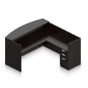 71" x 30" Reception Desk with Transaction Top, 42" x 24" Return, and Box/Box/File Pedestal - Thumbnail Image 9