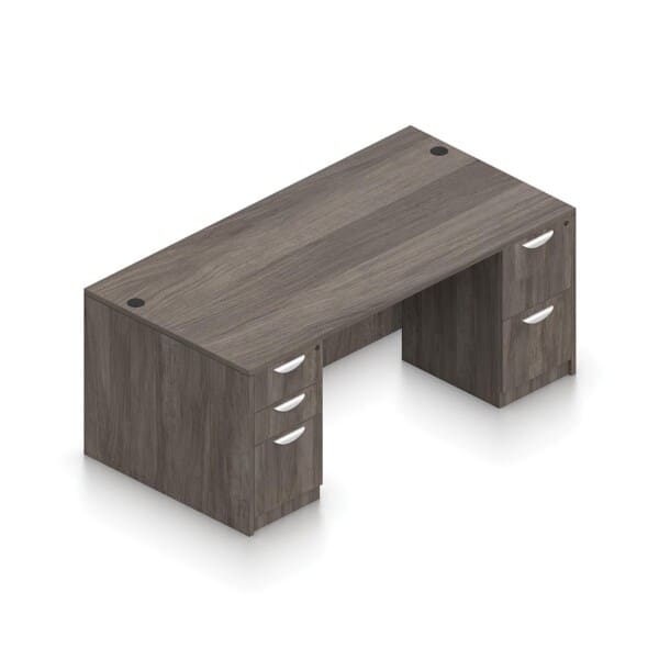 71" x 36" Desk with Double Full Pedestals