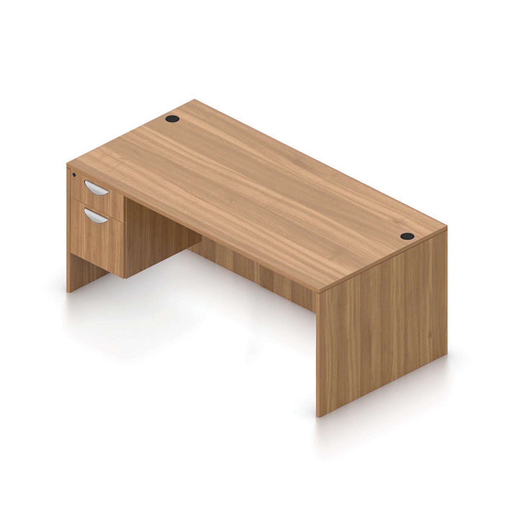 71" Wide x 36" Deep Desk with Hanging Pedestal - Image 9