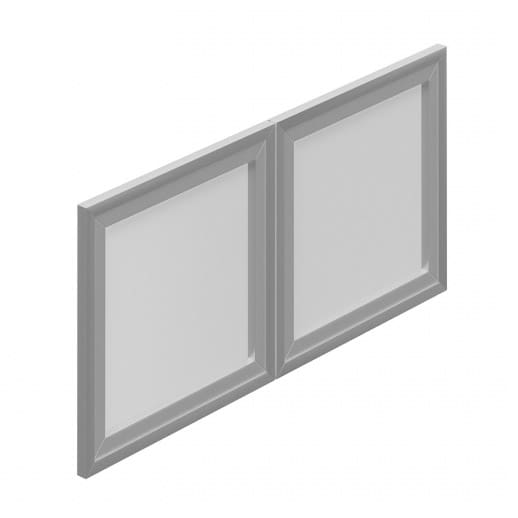 Silver Glass Doors for 36" Hutch (Includes 2)
