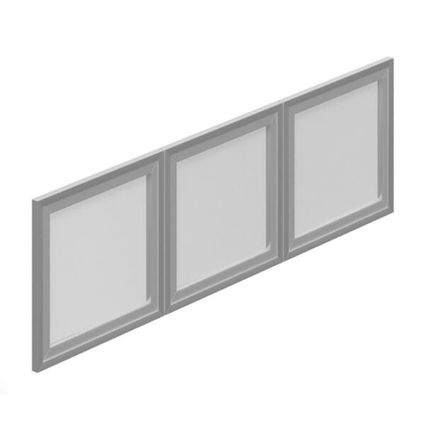 Silver Glass Doors for 48" Hutch (Includes 3)