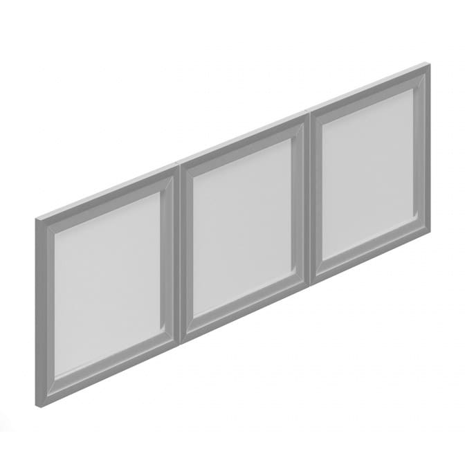 Silver Glass Doors for 48" Hutch (Includes 3) - Image 1