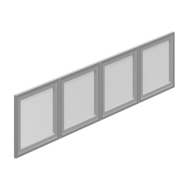 Silver Glass Doors for 60" Hutch (Includes 4)