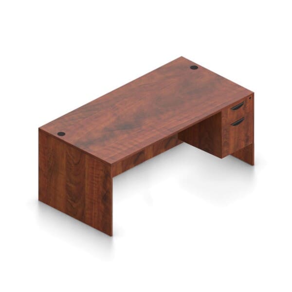 66″ Wide x 30″ Deep Desk with Hanging Pedestal