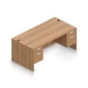 66" x 30" Desk with Double Hanging Pedestals - Thumbnail Image 2