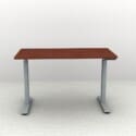 48" x 24" Height Adjustable Desk - Silver Base - Thumbnail Image 3