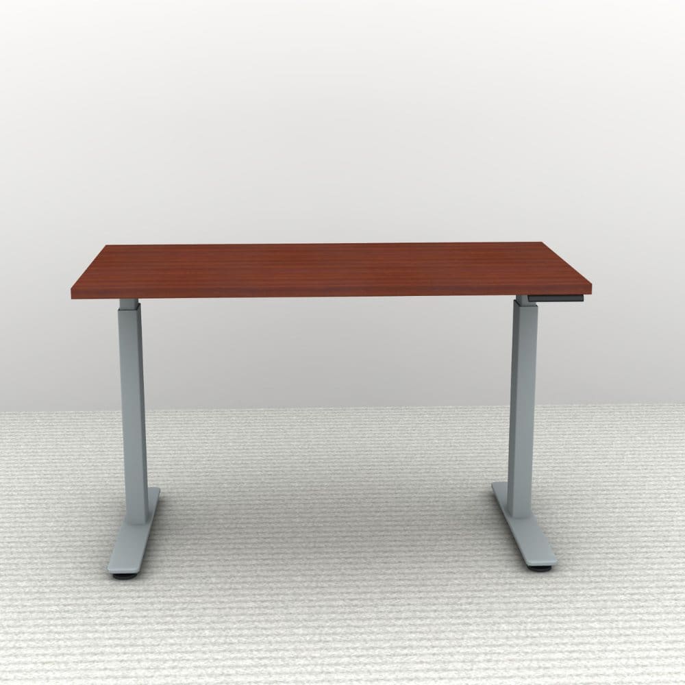48" x 24" Height Adjustable Desk - Silver Base - Image 3