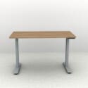 48" x 24" Height Adjustable Desk - Silver Base - Thumbnail Image 2