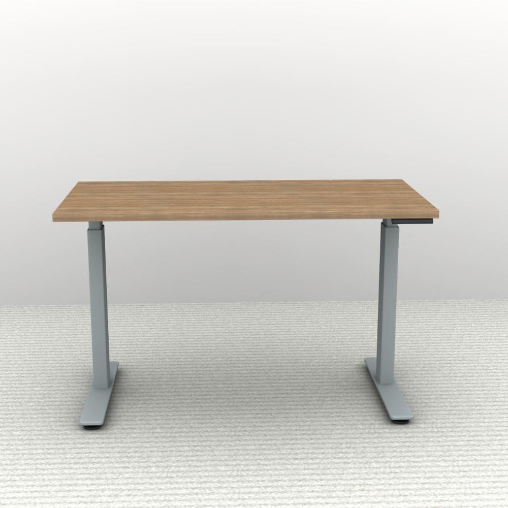 48" x 24" Height Adjustable Desk - Silver Base - Image 2