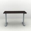 48" x 24" Height Adjustable Desk - Silver Base - Thumbnail Image 4