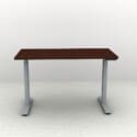48" x 24" Height Adjustable Desk - Silver Base - Thumbnail Image 5