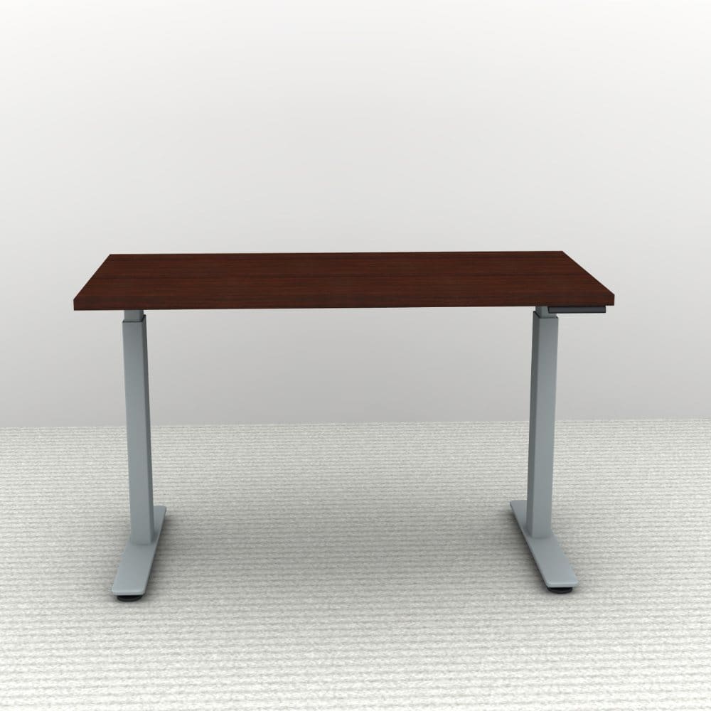 48" x 24" Height Adjustable Desk - Silver Base - Image 5