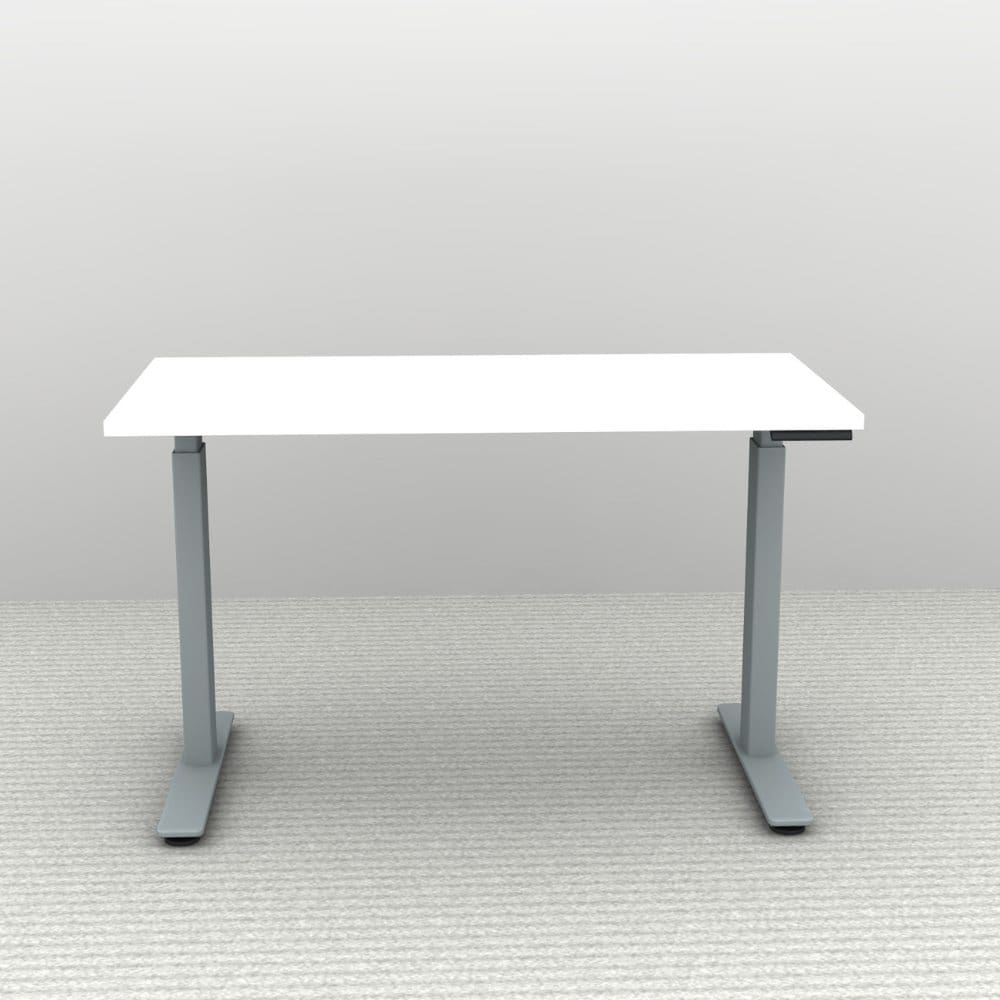 48" x 24" Height Adjustable Desk - Silver Base - Image 6