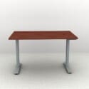48" x 30" Height Adjustable Desk - Silver Base - Thumbnail Image 3