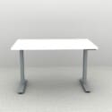 48" x 30" Height Adjustable Desk - Silver Base - Thumbnail Image 2