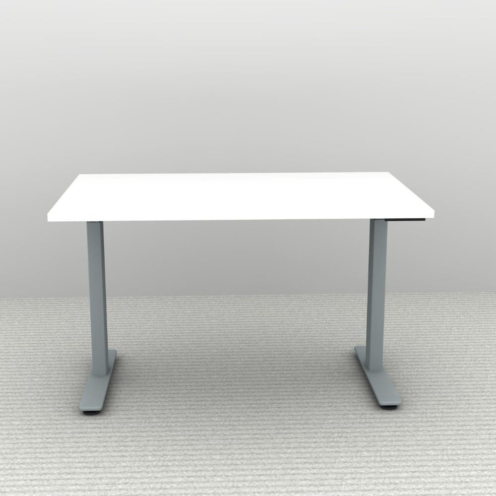 48" x 30" Height Adjustable Desk - Silver Base - Image 2